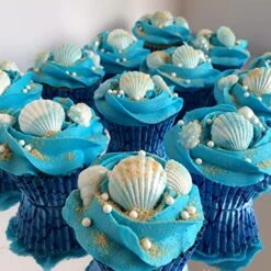 Marine Theme Fondant Molds, 4 PCS Seashell Conch Starfish Baking Silicone Molds For Cake Decoration Chocolate Soap Crafting -Wilton Shop 51Ys3yzKaQL