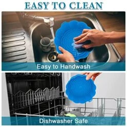 2 Pack Air Fryer Silicone Liners Reusable Round Insert, Food Grade Silicone Liners For Air Fryer Basket Accessories, 8.5 Inches For 5 To 8 Qt For Air Fryer Oven Accessories (Black And Grey) 14 2 Pack Air Fryer Silicone Liners Reusable Round Insert, Food Grade Silicone Liners For Air Fryer Basket Accessories, 8.5 Inches For 5 To 8 Qt For Air Fryer Oven Accessories (Black And Grey) -Wilton Shop 51Z4FRPyI6L