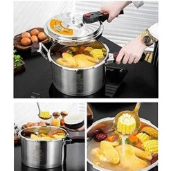 Pressure Cooker, Household Gas Explosion-Proof Thickened Small And Micro Pressure Pot, Stainless Steel, Suitable For All Hob Types Including Induction Large Capacity (Size : 5L)