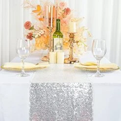 Turquoise Bridal Shower Decorations 14x108-Inch 21st Birthday Decorations Aqua Blue Sequin Table Runners 5pcs -0723S -Wilton Shop 51Z89WKWB1S. AC