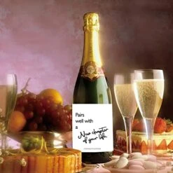 4 Pcs Divorce Wine Label, Pairs Well With New Chapter Of Your Life Wine Bottle Stickers, New Job Wine Labels, New Beginning Fresh Start Wine Labels, New Home Party Decorations Supplies -Wilton Shop 51ZAzS77dzL