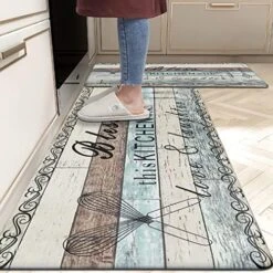 Farmhouse Anti Fatigue Kitchen Rug Sets 2 Piece Non Slip Cushioned Kitchen Rugs And Mats Set Waterproof Kitchen Mats For Floor Kitchen Carpet Rug Runner For Sink Laundry Standing -Wilton Shop 51ZBv8QHuxL. AC