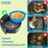 2 Pack Air Fryer Silicone Liners Reusable Round Insert, Food Grade Silicone Liners For Air Fryer Basket Accessories, 8.5 Inches For 5 To 8 Qt For Air Fryer Oven Accessories (Black And Grey) 2 2 Pack Air Fryer Silicone Liners Reusable Round Insert, Food Grade Silicone Liners For Air Fryer Basket Accessories, 8.5 Inches For 5 To 8 Qt For Air Fryer Oven Accessories (Black And Grey) -Wilton Shop 51ZD5wFxtvL
