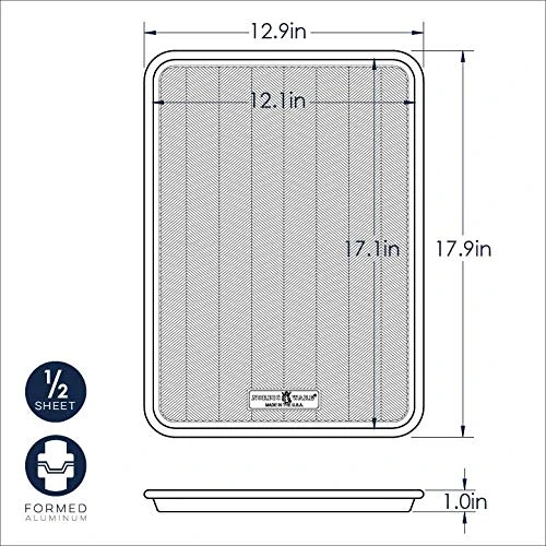 Nordic Ware Half Sheet Prism Baking, 2 Pack, Natural 5 Nordic Ware Half Sheet Prism Baking, 2 Pack, Natural - Image 3