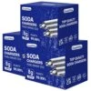 GreatWhip 3 Packs CO2 Soda Cartridges 8g For Soda Maker Soda Chargers For Sparkling Water Maker And Carbonated Water Machine(25 Pcs)