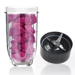 Replacement Cross Blade + 16oz Cup Set For Magic Bullet, Replacement Parts Compatible With 250 W Magic Bullet MB1001 Blender -Wilton Shop 51ZhW1s0IJL