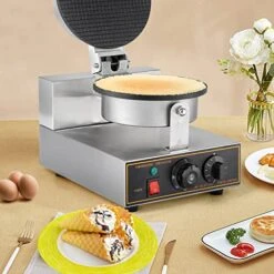 Commercial Ice Cream Cone Machine Waffle Cone Maker 110V Electric Stainless Steel Egg Roll Mold Nonstick Waffle Cone And Bowl Maker For Home Restaurant Use 1200W -Wilton Shop 51ZsBIbdX0L