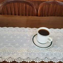 Inicia Table Lace Runner 12×70 Inch Embroidered For Holiday Wedding Picnic Daily Dinner Tables White Decor (Polyester, 12"×70" (31cm×180cm)) 16 Inicia Table Lace Runner 12×70 Inch Embroidered For Holiday Wedding Picnic Daily Dinner Tables White Decor (Polyester, 12"×70" (31cm×180cm)) -Wilton Shop 51ZtMDcSOtL. AC