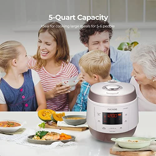 CMC-QSB501S | 5QT. Premium 8-in-1 Electric Pressure Cooker | 10 Menu Options: Slow Cooker, Sauté, Steamer, Yogurt, Soup Maker & More, Stainless Steel Inner Pot, Made In Korea | White/Copper 5 CMC-QSB501S | 5QT. Premium 8-in-1 Electric Pressure Cooker | 10 Menu Options: Slow Cooker, Sauté, Steamer, Yogurt, Soup Maker & More, Stainless Steel Inner Pot, Made In Korea | White/Copper - Image 3