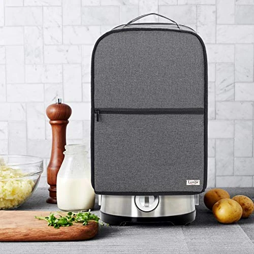 Uxja Food Processor Cover For Cuisinart And Hamilton Beach 10-14 Cup Processor, Food Processor Dust Cover With Accessories Pockets, Gray 8 Uxja Food Processor Cover For Cuisinart And Hamilton Beach 10-14 Cup Processor, Food Processor Dust Cover With Accessories Pockets, Gray - Image 6