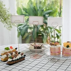 10pcs Place Card Photo Holder Clips, Name Table Number Memo Picture Holder Stands, Card Paper Menu Clip, For Wedding Party Decoration -Wilton Shop 51a6g3hSR3L
