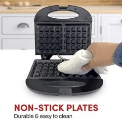 WM-2207 Electric Nonstick Belgian Waffle Non-Stick Belgian Waffle Maker Iron, Breakfast, Sandwiches, Snacks, Burgers And More, Double 13 WM-2207 Electric Nonstick Belgian Waffle Non-Stick Belgian Waffle Maker Iron, Breakfast, Sandwiches, Snacks, Burgers And More, Double -Wilton Shop 51a7Df1PJEL