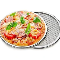 2 Pack 12-Inch Pizza Screen,Aluminum Pizza Baking Screen, Seamless -Wilton Shop 51a7tRKrm3S