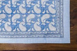 Cotton Tablecloth, Handblock Print Rectangle Blue Table Cloth For Kitchen Dinning Tabletop Decoration Parties Weddings Thanksgiving Christmas (60 X 108 Inches) 20 Cotton Tablecloth, Handblock Print Rectangle Blue Table Cloth For Kitchen Dinning Tabletop Decoration Parties Weddings Thanksgiving Christmas (60 X 108 Inches) -Wilton Shop 51adgNSFsSL