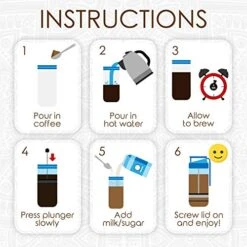 Travel French Press Coffee Maker | Portable Insulated Coffee Press With Plunger For Travel, Commuting And Outdoors | Borosilicate Glass Cup For Proper Coffee To Go! (15 Oz)… 11 Travel French Press Coffee Maker | Portable Insulated Coffee Press With Plunger For Travel, Commuting And Outdoors | Borosilicate Glass Cup For Proper Coffee To Go! (15 Oz)… -Wilton Shop 51aebgkOVhL