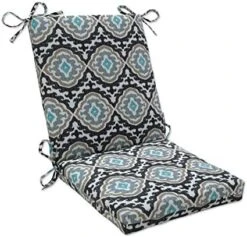 Outdoor/Indoor Agrami Medallion Large Chair Pads, 17" X 17.5", Black 2 Count -Wilton Shop 51afUBPHHHL. AC