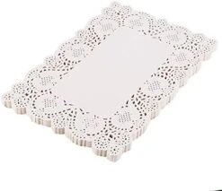 9X6.5 Inch Rectangle White Paper Doilies For Birthday Party Wedding Tableware Decoration,Pack Of 200 -Wilton Shop 51ahyZLO2zL. AC