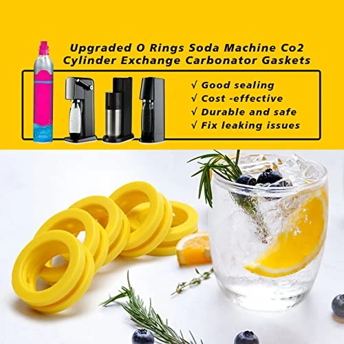 Co2 Cylinder Pink Gaskets Compatible With DUO/Terra/Art O Rings Sealing Gaskets Of Soda Machine 5pcs 4 Co2 Cylinder Pink Gaskets Compatible With DUO/Terra/Art O Rings Sealing Gaskets Of Soda Machine 5pcs - Image 2