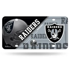 NFL Oakland Raiders Unisex Oakland Raiders License Plate Metaloakland Raiders License Plate Metal, Team Color, One Size, 6734547365