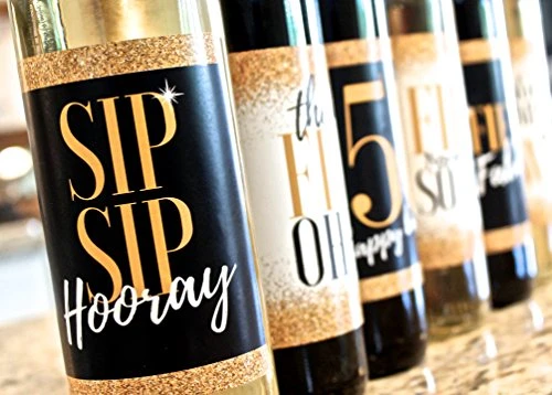6 Premium 50th Birthday Wine Bottle Labels Or Stickers Present, Bday Gifts For Her, Fifty Never Looked So Good, Funny Fifty Black & Gold Party Decorations Supplies For Friend, Wife, Girl, Mom 4 6 Premium 50th Birthday Wine Bottle Labels Or Stickers Present, Bday Gifts For Her, Fifty Never Looked So Good, Funny Fifty Black & Gold Party Decorations Supplies For Friend, Wife, Girl, Mom - Image 2