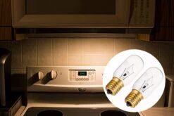 Light Bulb Fits For LG Microwave Oven - Microwave Light Bulb For LG Frigidaire Kenmore Whirlpool GE Over The Range Microwave, Dimmable With 125V 30W E17 Base, Kitchen Night Light, Repalces 6912W1Z004B -Wilton Shop 51aqyThpAhL