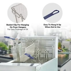 Set Of 4 Pack WeChef 13 1/4" X 6 1/2" X 6" Rectangular Wire Fry Basket With Non-slip Handle Commercial Restaurant Kitchen Deep Fryer 14 Set Of 4 Pack WeChef 13 1/4" X 6 1/2" X 6" Rectangular Wire Fry Basket With Non-slip Handle Commercial Restaurant Kitchen Deep Fryer -Wilton Shop 51awnjOtY9L