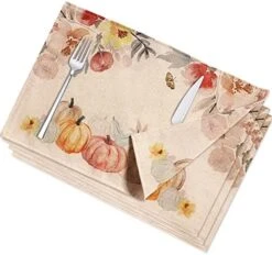 Reversible Placemats Set Of 4, Farmhouse Dining Table Place Mats Set, Machine Washable Table Mats For Kitchen -Wilton Shop 51bAVD2VAlL. AC