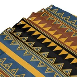 Ancient Egyptian Design Shower Curtain Murals And Hieroglyphs Bathroom Curtains Stripe Bath Curtain Geometric Curtain W 84" L 72" For Kids Boys Girls Teens -Wilton Shop 51bSvCv71IL