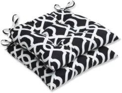 Outdoor/Indoor New Geo Black/White Oversized Lumbar Pillows, 24.5" X 16.5", 2 Count -Wilton Shop 51bWdw3t3BL. AC