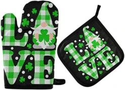 Mardi Gras Oven Mitt Pot Holder Gift Set Carnival Masquerade Mask Necklace Funny Cooking Glove Kitchen Potholder BBQ For Baking -Wilton Shop 51bcEhAZmCL. AC