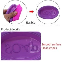 20 Pcs Silicone Soap Making Molds, Square Round Oval Shaped, FineGood Soft Cupcake Muffin Baking Pan For DIY Homemade Craft, Food Grade - Pink, Blue, Rose Red, Purple -Wilton Shop 51bjpx66eCL