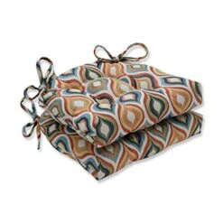 Indoor Flicker Jewel Chair Pads, 16" X 15.5", Multicolored 2 Count