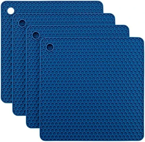 Silicone Trivets For Hot Dishes, Pots And Pans, Hot Pads For Kitchen, Black Silicone Pot Holders, Silicone Mats For Kitchen Counter, Non Slip Heat Resistant Mat, Flexible Trivet Mat Set 4 13 Silicone Trivets For Hot Dishes, Pots And Pans, Hot Pads For Kitchen, Black Silicone Pot Holders, Silicone Mats For Kitchen Counter, Non Slip Heat Resistant Mat, Flexible Trivet Mat Set 4 - Image 11