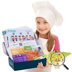 Eat2explore Kids Cooking Sets Real - Asia — 3 Local Recipes, Non-perishable Key Ingredients, Cooking Tool, Fun Kids Cooking Learning Activities - Explore International Cooking - Experience-in-A-Box