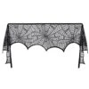 Pangda Halloween Cobweb Fireplace Scarf Mantle Scarf Spider Web Decorations Black Mantle Scarves Cover Lace Runner For Halloween Christmas Party Door Window Decoration, 18 X 96 Inch -Wilton Shop 51c5SYJ8rrL