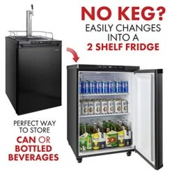 Kegco 3PK309B-1 Keg Dispenser, 1 Tap, Black -Wilton Shop 51cUhq5E5OL