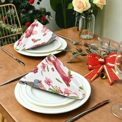 Satin Napkins Fresh Fruits Cloth Napkins Set Of 1 Dinner Napkin Silk Washable Peach-Skin Polyester Wedding Banquet Party Festival Restaurant 20X20 Inch -Wilton Shop 51cWQJPxu1L