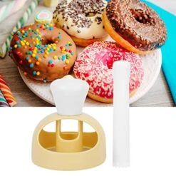 Donut Maker Cutter, American LargeWith Dip Tongs Plastic Hollow Desserts Cookies Cake Baking Bread Compression Tool Mould DIY Applicable To Schools Kindergartens And Other Festivals 10 Donut Maker Cutter, American LargeWith Dip Tongs Plastic Hollow Desserts Cookies Cake Baking Bread Compression Tool Mould DIY Applicable To Schools Kindergartens And Other Festivals -Wilton Shop 51cXUO1FdkL 3