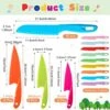 36 Pcs Kids Plastic Kitchen Knives Children's Safe Cooking Knives Colored Nylon Knife Set Child Proof Knife With Firm Grip Serrated Edges For Kids Beginners Kitchen Fruit Lettuce Vegetable Salad Bread