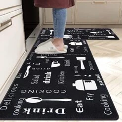 Farmhouse Anti Fatigue Kitchen Rug Sets 2 Piece Non Slip Cushioned Kitchen Rugs And Mats Set Waterproof Kitchen Mats For Floor Kitchen Carpet Rug Runner For Sink Laundry Standing -Wilton Shop 51ckooTO5TL. AC
