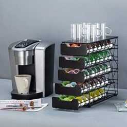 K Cup Holders For Counter Small For Keurig K-cup Holder For Mr Coffee For Tea (105 Pods-5 Tiers) -Wilton Shop 51cq8bdkeUL