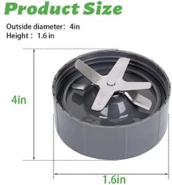 Replacement Extractor Blade For Nutribullet, QUIENKITCH Replacement Parts & Accessories Compatible With Nutribullet 600W/900W Models (2 Packs) -Wilton Shop 51d88oiEWcL