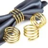 6Pcs Gold Napkin Rings Round Napkin Holders Buckles For Wedding, Dinner Party, Table Decorations -Wilton Shop 51dCb3uvOnL
