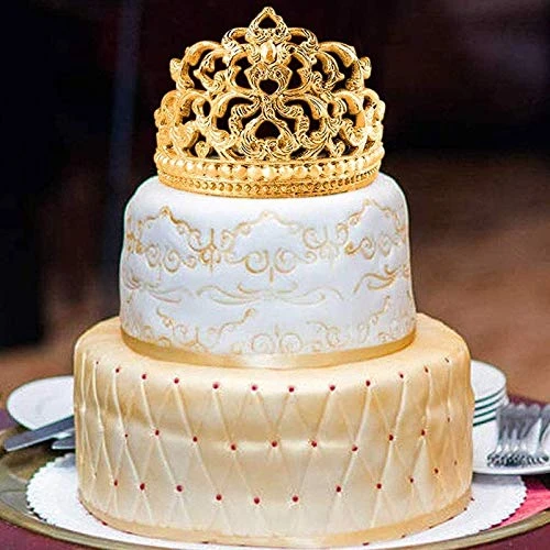 Royal Crown Cake Fondant Mold Baroque Style Crown Silicone Gumpaste Mold Sugarcraft Candy Mold Cake Topper Decorating Tool Polymer Clay Mold 4 Royal Crown Cake Fondant Mold Baroque Style Crown Silicone Gumpaste Mold Sugarcraft Candy Mold Cake Topper Decorating Tool Polymer Clay Mold - Image 2
