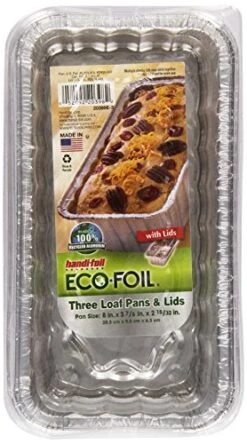 Cook-N-Carry Loaf Pan 2Lb W/ Lids, 3 Ct
