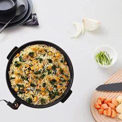 14-Inch Family Nonstick Electric Skillet - For Pizza, Burgers, Cookies, Fajitas, Breakfast & More (5Qt.) -Wilton Shop 51dL3FPaURL