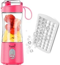 Portable Blender For Shakes And Smoothies, USB Rechargeable Mini Travel Electric Personal Size, With 13oz Blender Bottles, Powerful Motor, 6 Blades(Black) -Wilton Shop 51dX0hgcLzL. AC