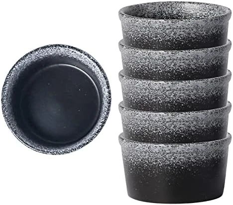 Qeeadeea Ramekins 4 Oz Oven Safe, Creme Brulee Ramekins, Souffle Cups, Souffle Dishes For Oven-black And Gray-Set Of 8 11 Qeeadeea Ramekins 4 Oz Oven Safe, Creme Brulee Ramekins, Souffle Cups, Souffle Dishes For Oven-black And Gray-Set Of 8 - Image 9