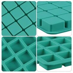 Square Caramel Candy Molds Silicone,40 Cavity Non-Stick Square Silicone Molds With 1 Droppers For Gummy,Chocolate,Hard Candy, Butter, Ice Cube, Dog Treats 13 Square Caramel Candy Molds Silicone,40 Cavity Non-Stick Square Silicone Molds With 1 Droppers For Gummy,Chocolate,Hard Candy, Butter, Ice Cube, Dog Treats -Wilton Shop 51dd31s6G8L