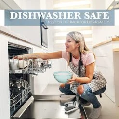 12 Piece Plastic Mixing Bowls Set, Colorful Nesting Bowls With Lids, 6 Prep Bowls And 6 Lids - Color Food Storage For Leftovers, Fruit, Salads, Snacks, And Potluck Dishes - Microwave And Freezer Safe